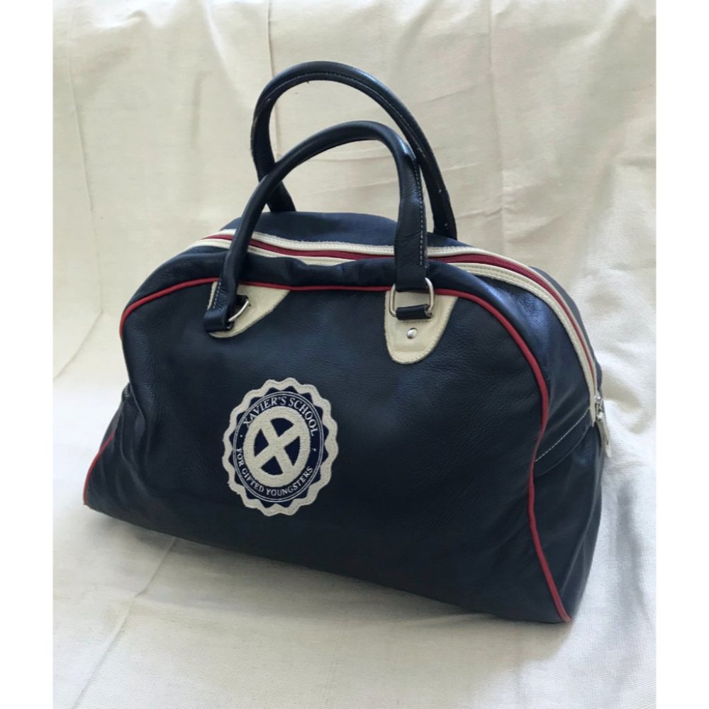 Roots X-Men "Xavier's School" leather duffel